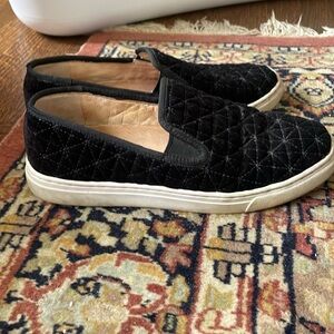 Vince Camuto Billena Black Velvet Sneaker